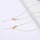 Jewelry Necklace Making Factory Wholesale 14k Gold Plated Initial Necklace Bracelet For Diy Jewelry Making