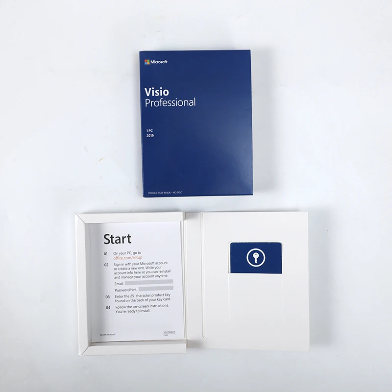 Ключа лицензии программного обеспечения Visio 2019 активация Pro онлайн 0