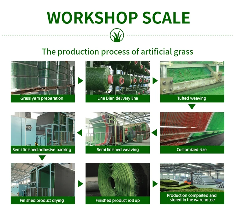 High Performance Artificial Football Turf with 50mm Pile Height CE/ISO90001 Certified and 5-8 Years Service Life