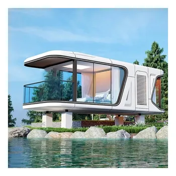 Prefabricated Household Container Houses Villas Vacations Space Capsule For Hotels