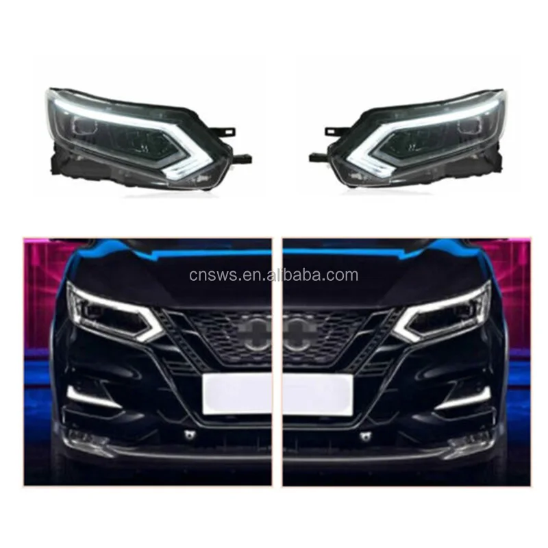 Produkt Auto Blinker Scheinwerfer LED-Leuchten Montage für Nissan Qashqai 2019 2020 LED Tagfahrlicht Lampe Zubehör-35