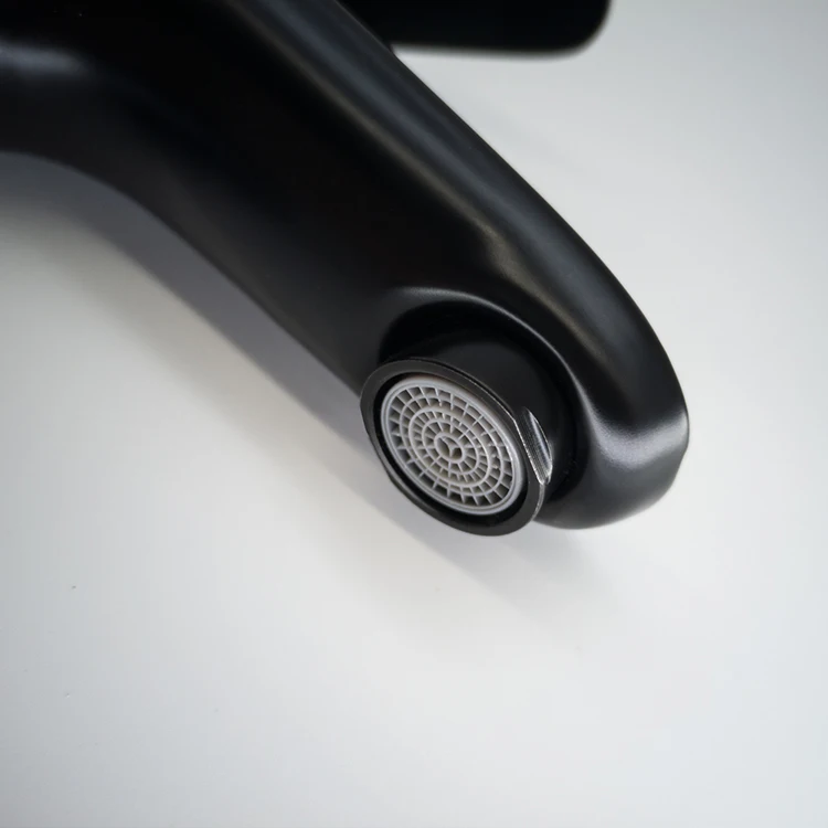 Black Color Stainless Steel Single Hole Faucets