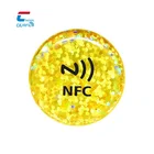 Factory Price Free Sample Custom LOGO HF 13.56MHZ RFID NFC Tags Sticker Tag For Social Media