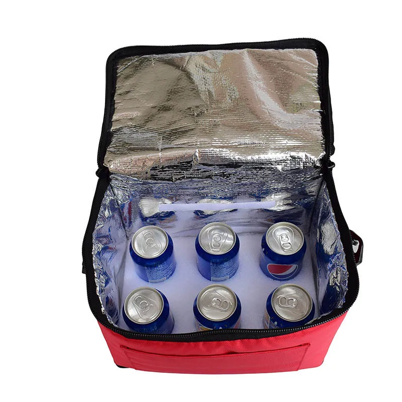 Wholesale Customized logo Printed Reusable Eco-friendly Oxford Lunch Bag Folding Tote Insulated Cooler Bag manufacture