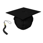 High School Schooluniform Matte Graduation Gown US Matte Black High School Graduation Cap And Gown
