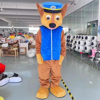 Qiman CE Manufacturer Wholesale Paw cartoon movie character Chase Sky dog mascot costume for sale