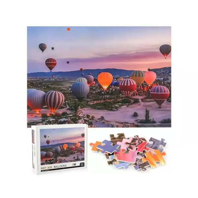 Hot air Ballon Jigsaw Puzzle 1000 Pieces Puzzles with 1.8mm Thickness 