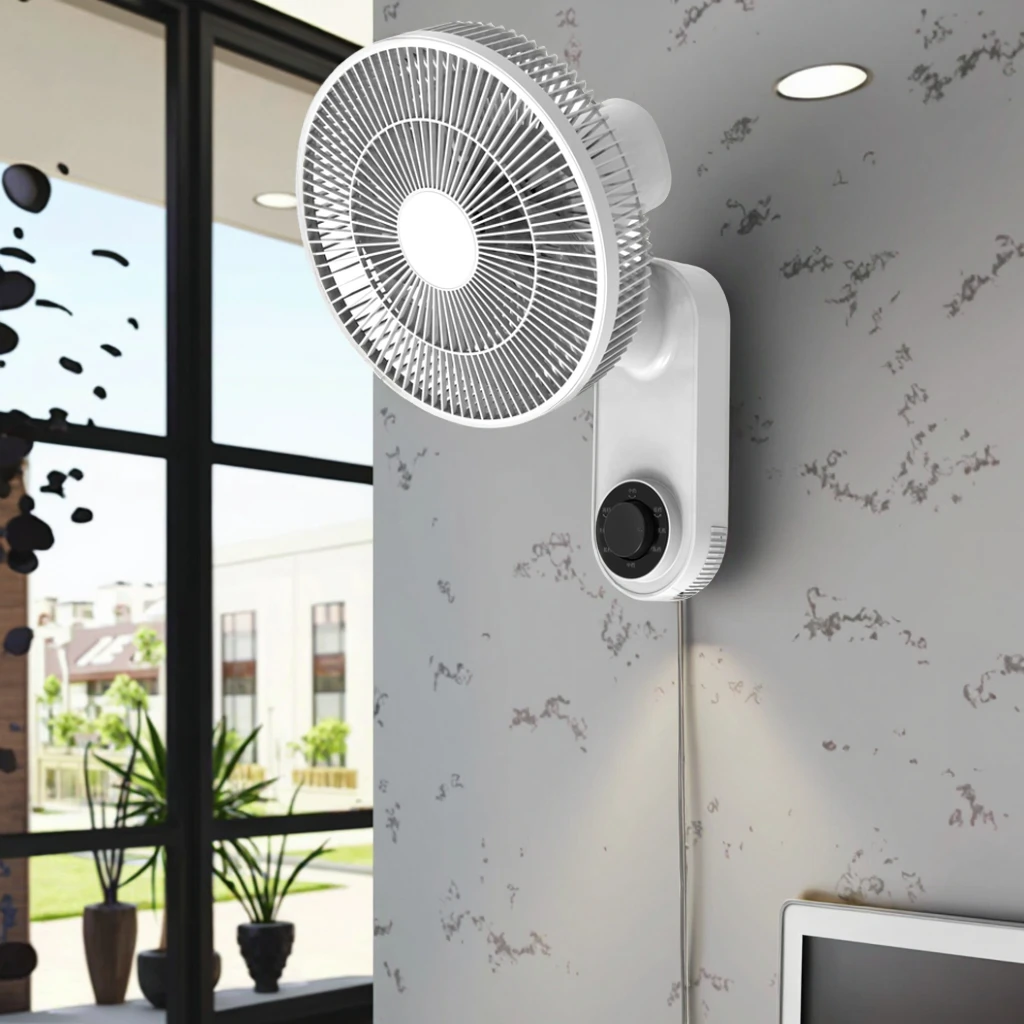 Oscillating Wall Mount Fan, Electric, Plastic - detail 14