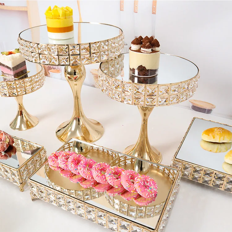New Year luxury cake stand snack dessert display stand set for wedding decoration party decorations cake stand set