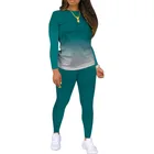 Best Selling New Design Classic Casual Women's Solid Color Long Sleeve Shirt And Pant Two-piece Set