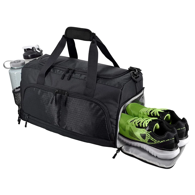 Custom Duffle Bag With Shoe Compartment 