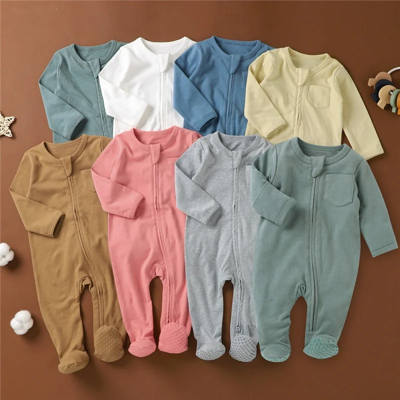 thuis buik duif Two-way Zipper Long Sleeve Baby Onesie Antislip 100% Organnic Cotton Baby -  Toddler Footed Pajamas - Buy Baby Onesie,Toddler Pajamas,Antislip Baby  Pajamas Product on Alibaba.com