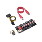 Pcie Card Newest Version 60cm 009S Plus PCIe Riser 1X To 16X Riser Card ETH Mining Pcie Riser 4 Pin 6pin USB3.0 Cable