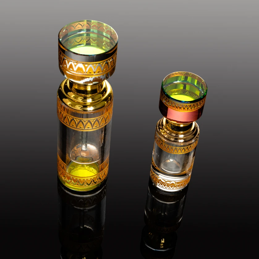 product wholesale 12ml round shape luxury crystal empty perfume bottle small bridge design glass craft for women-7