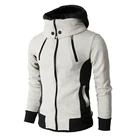 Oem Jackets OEM Logo Winter Warm Polyester Windproof Jackets Blank Full Zip Spring Hoodie Jackets For Men
