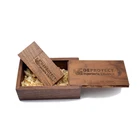 Wooden Wedding Gift Usb With Stick Pendrive 128GB Personalised Usb Sticks In Box
