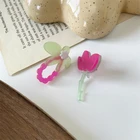 Hoop Earrings Earrings Wholesale High-End Light Luxury Design Fashion Personality Vintage Acrylic Hoop Earrings