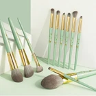 Make Up Tool Make Up Tool 8pcs Pink Wooden Handle Synthetic Private Label Nylon Hair Makeup Brush Set For Ladies