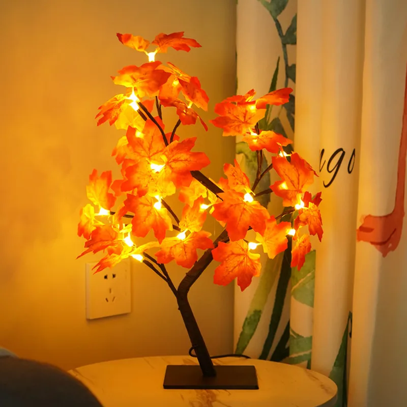24leds Cherry Blossom Tree Flower Light Decorative Lights Christmas