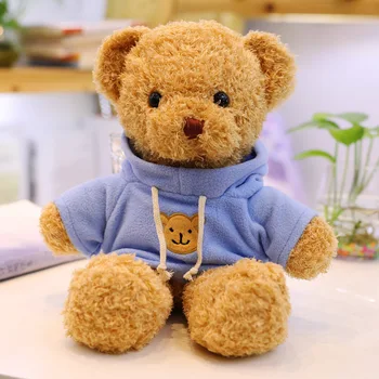 Hoody Teddy bears Plush Toys Exquisite and Safe Fine Quality pp Cotton Cute Style Plush Toys