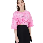Tie Dye 2021New Women's Fast Fashion TOP Tie Dye Short Sleeve T-shirt SD0001