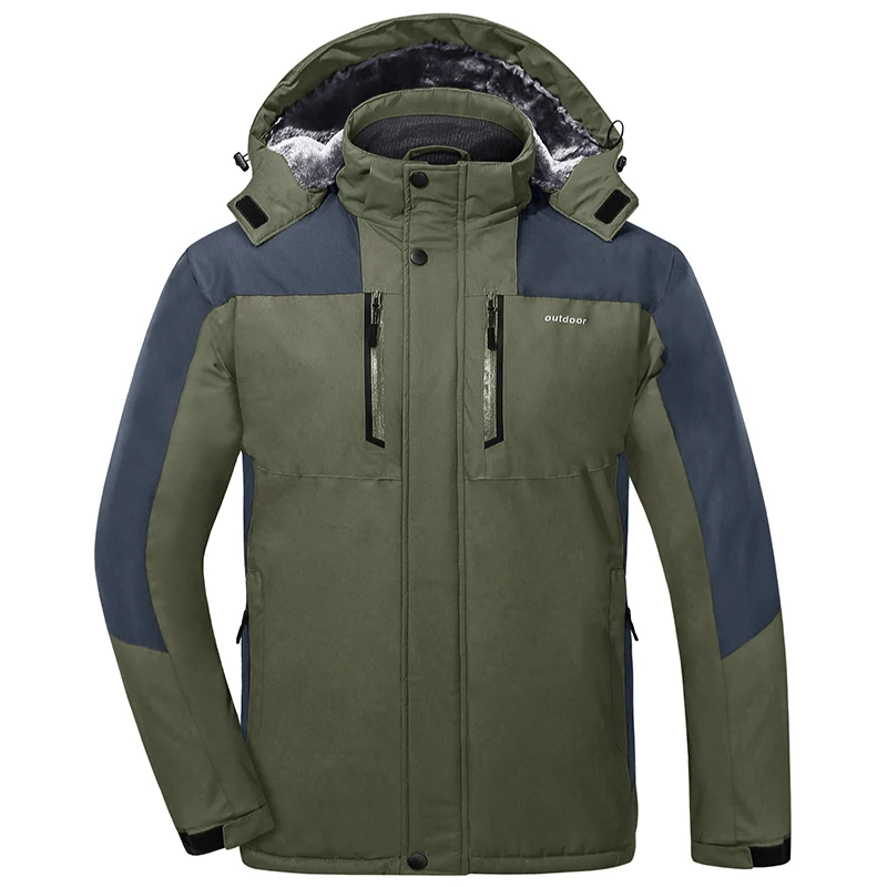 Hot Sales Men's Winter Fleece Jacket Hiking Outdoor Breathable Waterproof Warmth Coats Hoodies For Men