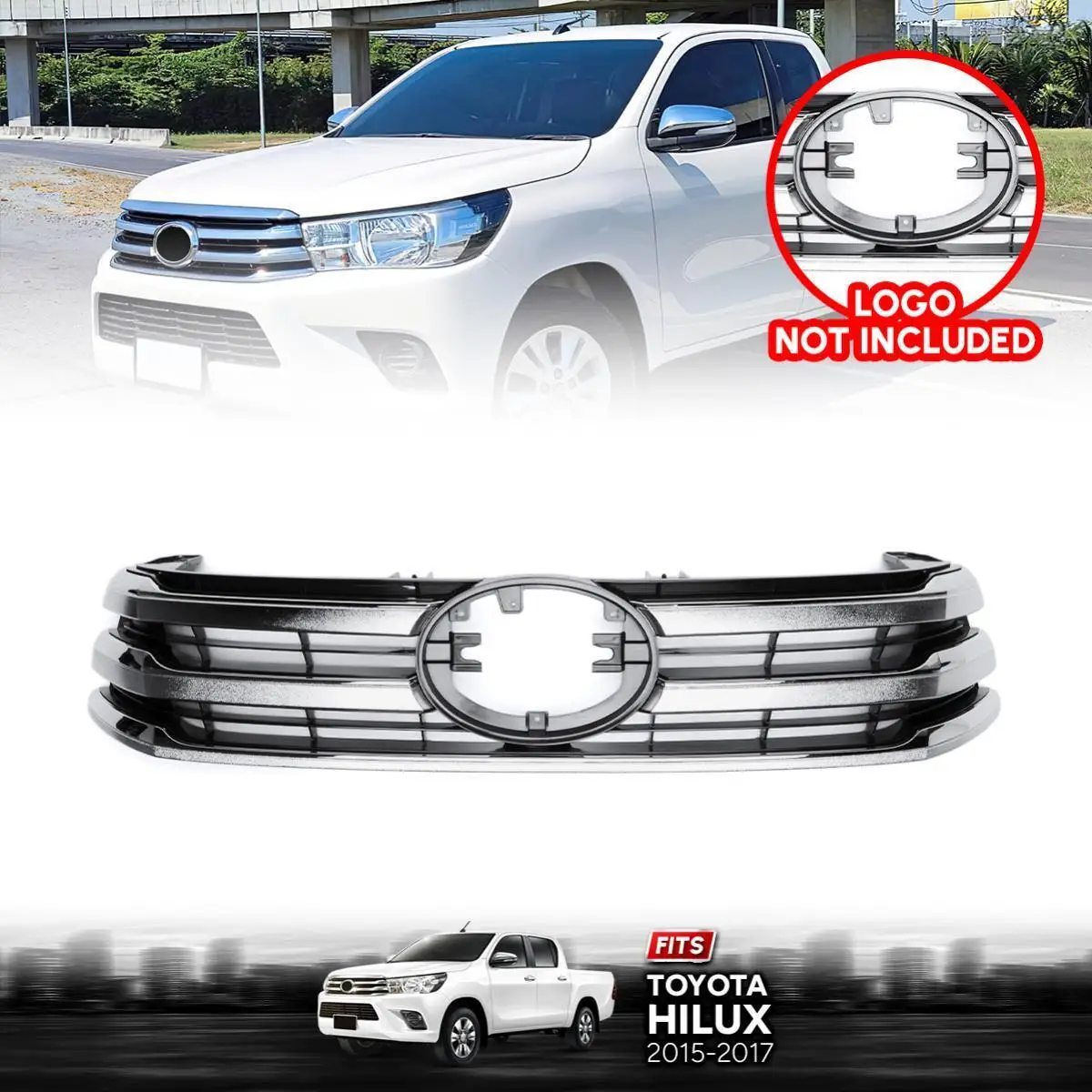 Produkt Auto Frontstoßstange oberer Kühlergrill für Toyota Hilux Revo 2015 2016 2017-35