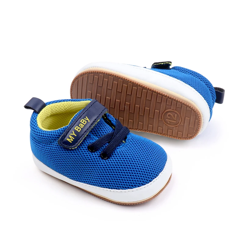 New Arrival Spring& Autumn air Sport Soft TPR Outsole Mesh Material Baby Shoes for Girls and Boys factory