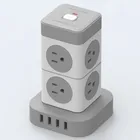 Power Tower Ac High Quality Power Tower Socket 8 AC Outlets With 4 USB Ports Overload Protection