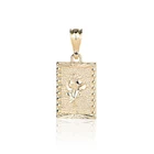 Pendant Necklace Accessories Jewelry 18k Gold Plated Stainless Steel Rose Pendant Necklace For Women Necklace Vendor