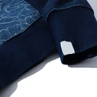 Patchwork Oversized Hoodie Custom 2 Tone Full Face Covered Sweatshirt Hoodie For Men Face Zip Up Hoodie