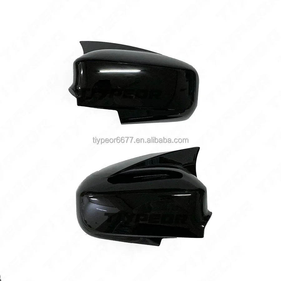 product for honda civic 2002 2005 glossy black ox horn side rear view mirror cover trim-7