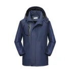 Men's Outdoor Windproof Waterproof Hooded Outerwear Full Zip Jacket