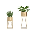Flower Stand Planter Stand Modern Indoor Outdoor Gold Display Wedding Flower Metal Shelf Planter Stand Holder Stand