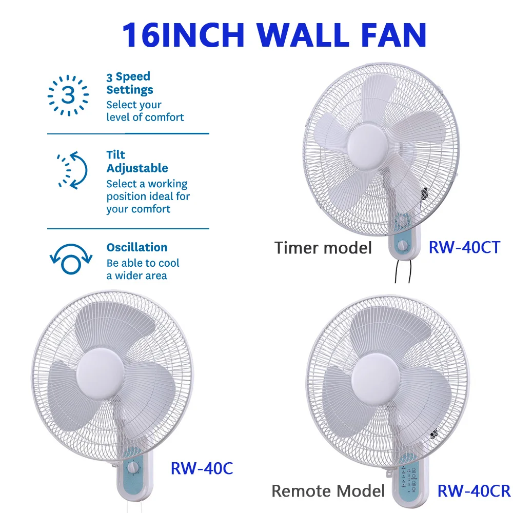 Wall Mounted Fan, 7.5hours, 18inch - detail 14