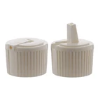 Spout Cap PP 24/410 28/410 Spout Cap White Ribbed Screw Cap For Sauce Gel Liquid Cap