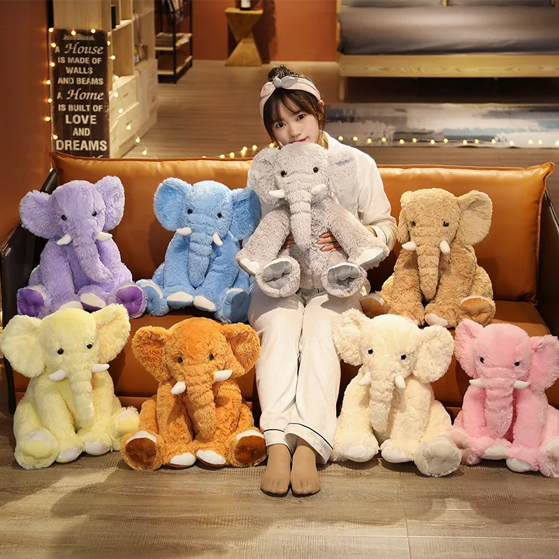 45cm Custom Colors Elephant Plush Toys Birthday Gifts Plush Animal Elephant doll for kids