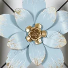 Decoration Handmade Art Decor Metal Flower Wall Frame For Living Room Decoration