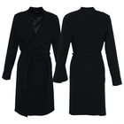 Coat Huiquan Custom Color Woman Trench New Design Made In China Woman Cozy Open-fronted Casual Style Wrap Coat