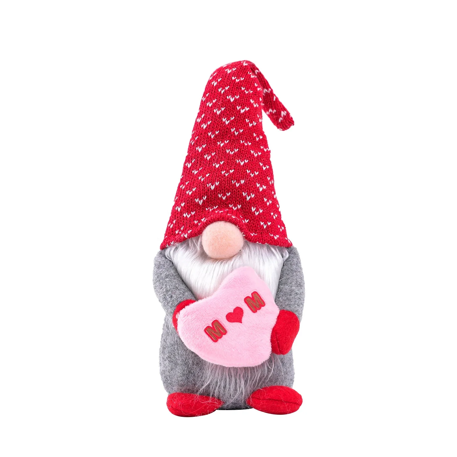 DTgirl Swedish Handmade Plush Gnomes Christmas Gnome Home Holiday Decor Ornaments Adorable Lucky Valentine Easter Thanks Giving Day Xmas Gift Stuffed Gnomes Gray