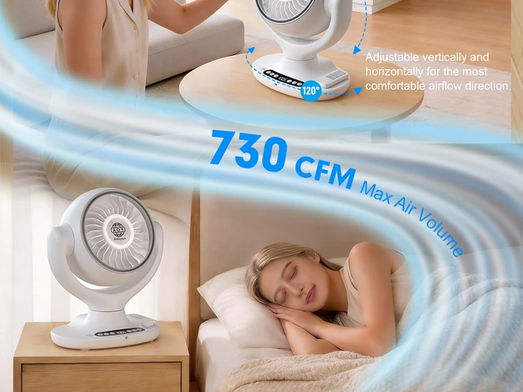 Table Fan, 3-Speed, Portable - detail 4