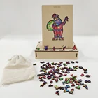 Good Quality Wild Educational Toys Animals Diy Alphabet Jigsaw Wooden Puzzle Animal A4