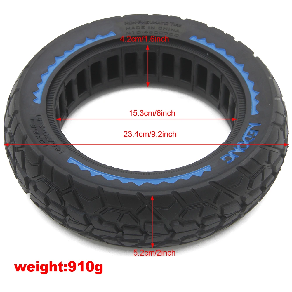 10 Inch Fat Honeycomb Tires New Design Off-road Tire 10x2.5 Scooter Tires for Nine Bot G30 Max Scooter Parts