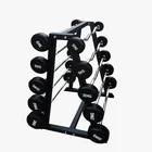 Gym Gym Fitness Equipment Round Vinyl Adjustable Weight 50Kg Dumbbell Set For Gym