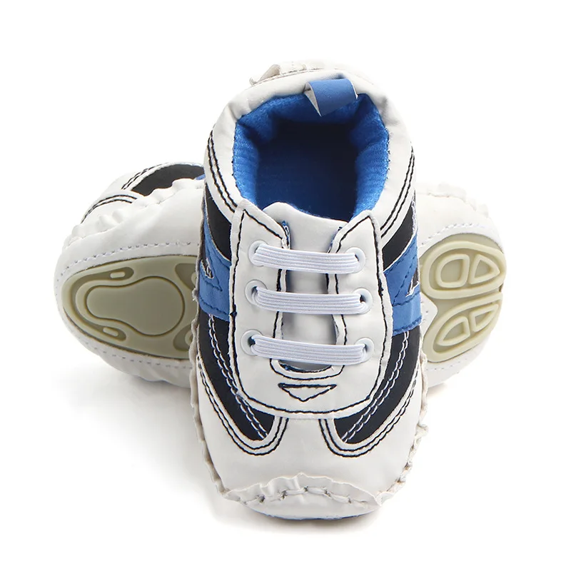 Mixed Color Maze Soles Baby Boys Elastic Hand-stitched Fashion Trend Toddler Shoes details