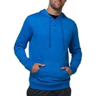 Bamboo Hoodies Wholesale OEM Custom Button Up Fitness Sport Bamboo Spandex Workout Golf Pullover Hoodies For Men