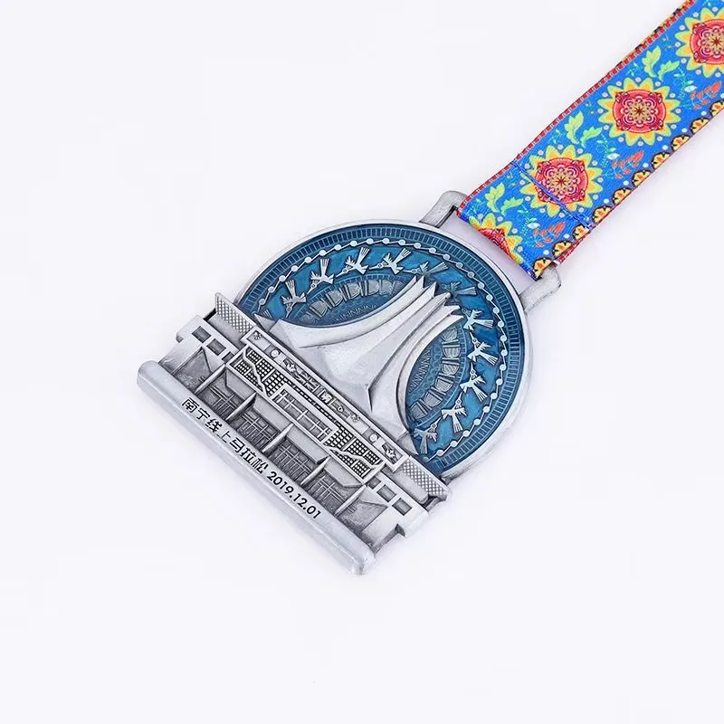 Wholesale Souvenir Marathon Commemorative Medal 5km 10km Marathon Running Sport Metal Medal supplier