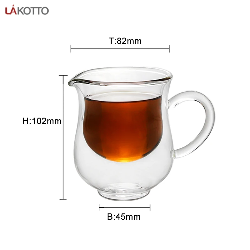 Double wall mini glass cup drinks small coffee cups with handle
