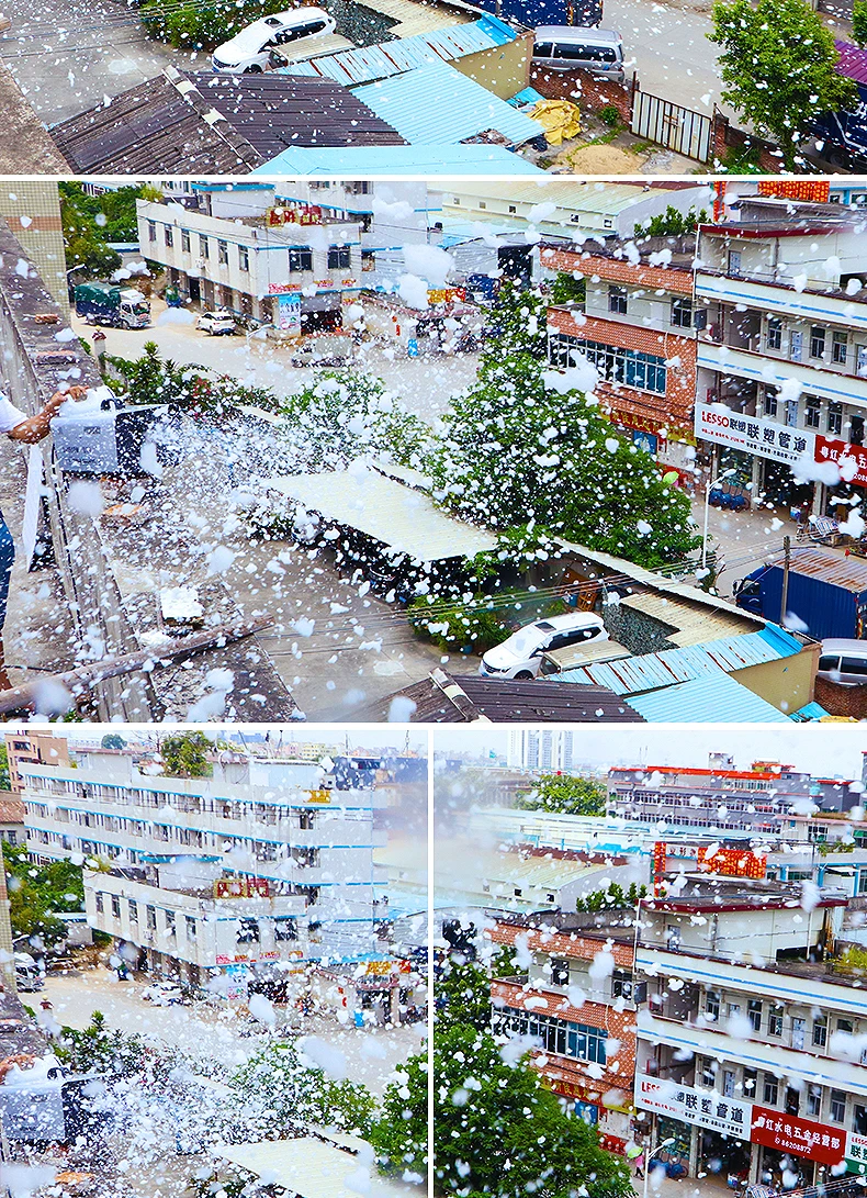 SHTX Small Artificial Snow Making Machine for Stage Christmas Day Party Events Wedding Outdoor 1500W Snowflake Machine Indoor