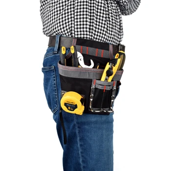 Uweld Portable Heavy Duty Waist Multi Pocket Magnetic Tool Bag Polyester Scaffold Electrical Tool Belt